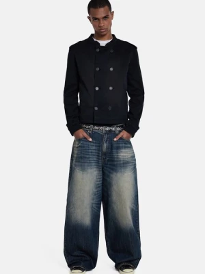 Jeansy baggy Jaded London niebieski denim