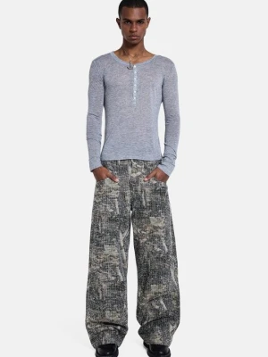 Jeansy baggy Jaded London zielony