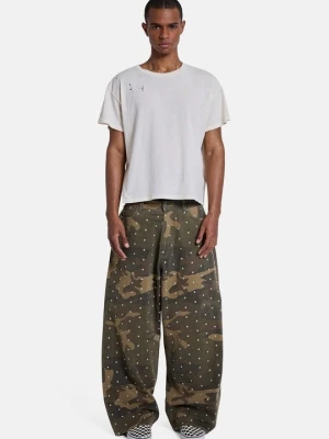 Jeansy baggy Jaded London zielony