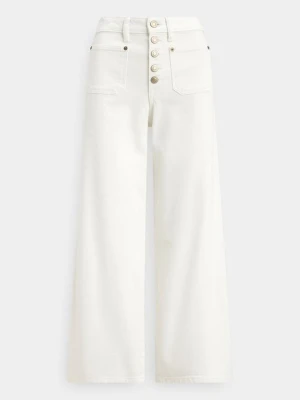 Jeansy baggy Lauren Ralph Lauren biały