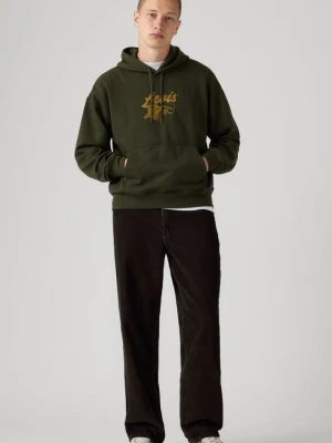 Jeansy baggy Levi's brązowy