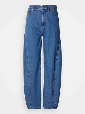 Jeansy baggy MSCH Copenhagen niebieski denim