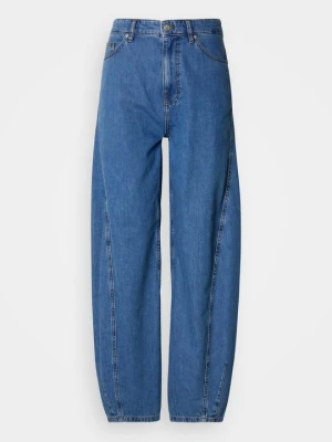 Jeansy baggy MSCH Copenhagen niebieski denim