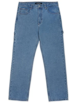 Jeansy baggy Pegador niebieski denim