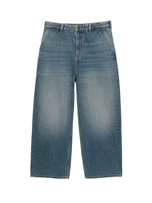 Jeansy baggy PULL&BEAR niebieski denim
