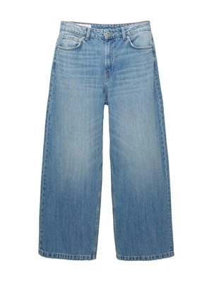 Jeansy baggy PULL&BEAR niebieski denim