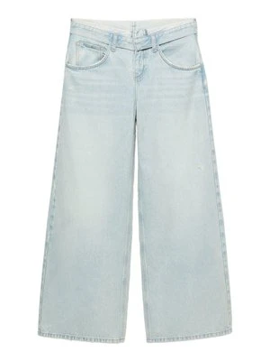 Jeansy baggy PULL&BEAR jasnoniebieski