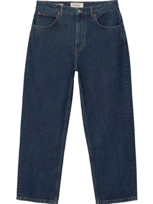 Jeansy baggy PULL&BEAR granatowy melanż