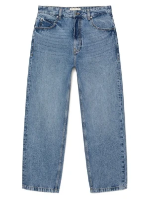Jeansy baggy PULL&BEAR niebieski denim