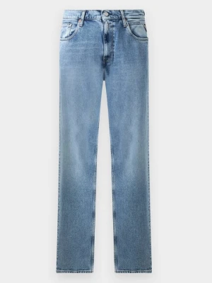 Jeansy baggy Replay jasnoniebieski denim