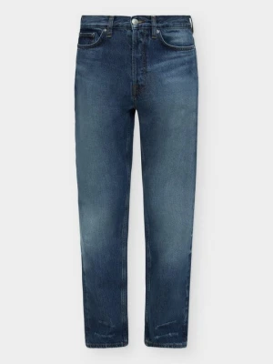 Jeansy baggy Samsøe Samsøe przecierany denim