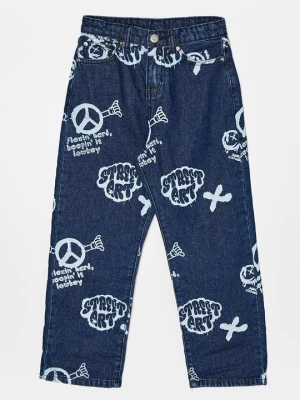 Jeansy baggy The NEW niebieski denim