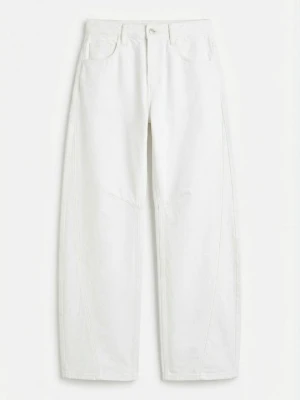 Jeansy baggy Topshop mleczny