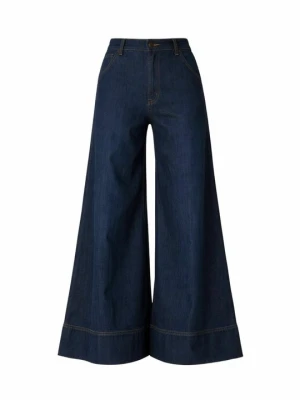 Jeansy baggy TWINSET niebieski denim