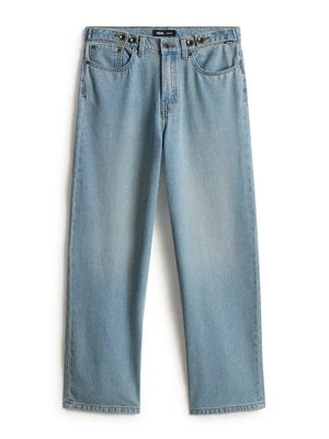 Jeansy baggy Vans niebieski denim