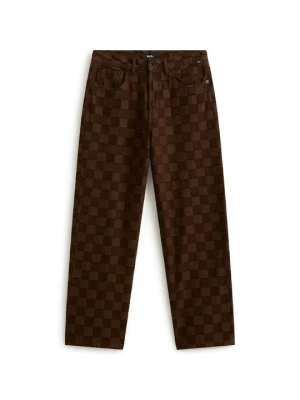 Jeansy baggy Vans brązowy