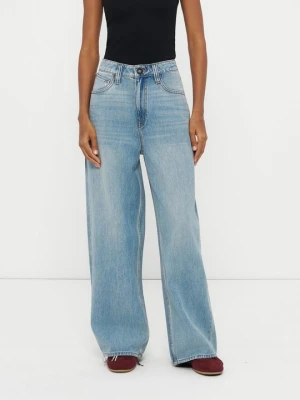 Jeansy baggy Volcom niebieski