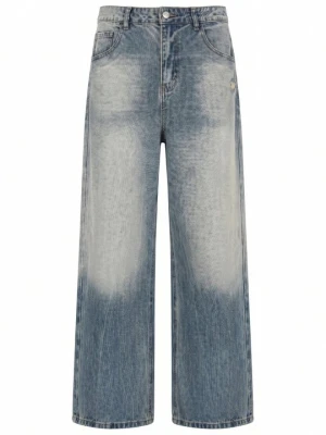 Jeansy baggy YOURTURN By Zalando niebieski denim
