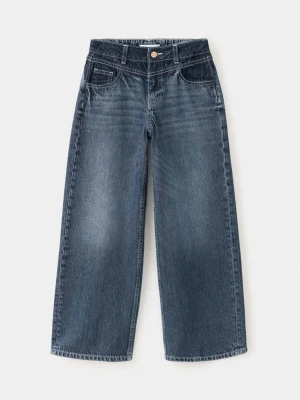 Jeansy baggy z efektem cieniowania ciemnoniebieski - Dzieci - MANGO KIDS