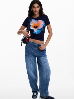 jeansy balloon z szwami Desigual