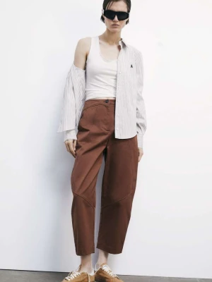 Jeansy balloon z wysokim stanem PATRIZIA PEPE