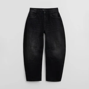 Jeansy barrel fit czarne House