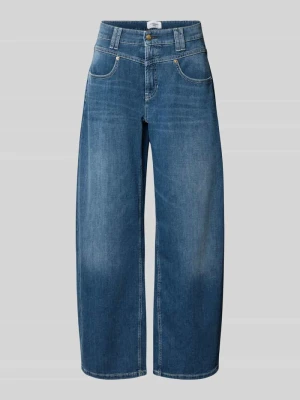 Jeansy barrel o kroju regular fit z mieszanki bawełny model 'ODELE' CAMBIO Niebieski