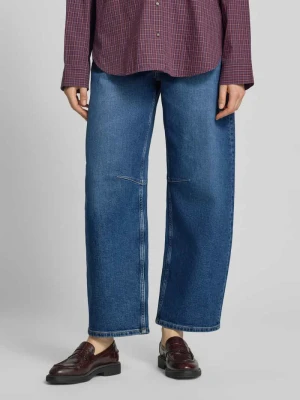 Jeansy barrel w 5 kieszeni model 'Tess' MOS MOSH Jeansowy niebieski