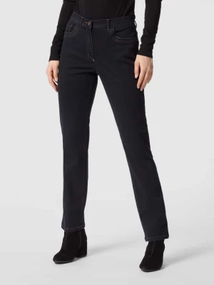 Jeansy barwione o kroju straight fit jeans model ‘GINA’ Zerres
