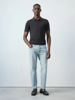 Jeansy Ben cropped tapered fit jasnoniebieski - Mężczyzna - - MANGO MAN