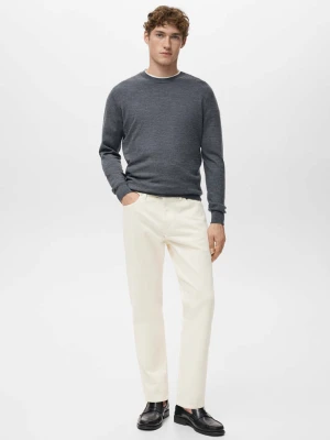 Jeansy Ben cropped tapered fit kremowy / écru - Mężczyzna - - MANGO MAN