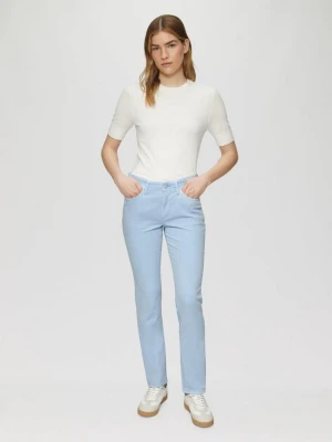 Jeansy Betsy / Slim Fit / Mid Rise / Slim Leg / Garment Dye s.Oliver niebieski