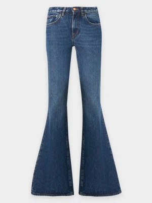 Jeansy Bootcut 3x1 niebieski denim