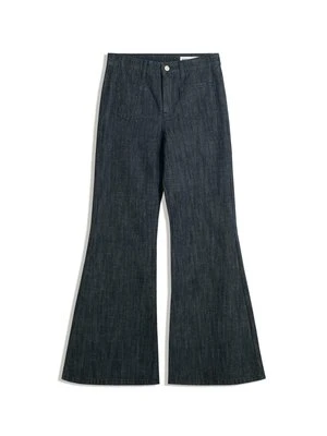 Jeansy Bootcut Bershka błękit królewski