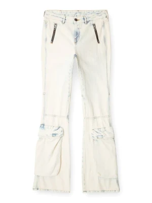Jeansy Bootcut Diesel jasnoniebieski