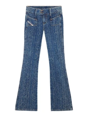 Jeansy Bootcut Diesel niebieski denim