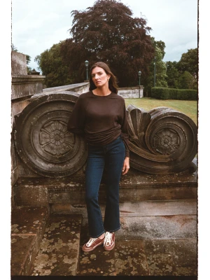 Jeansy bootcut granatowe Moodo
