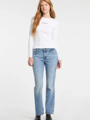 Jeansy Bootcut Guess jasnoniebieski denim