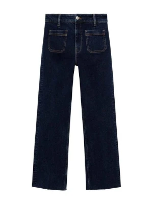Jeansy Bootcut Mango granatowy