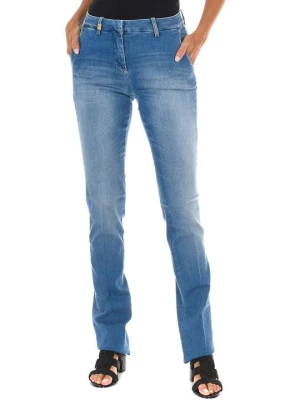 Jeansy Bootcut Met granatowy
