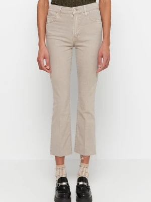 Jeansy Bootcut Mother taupe