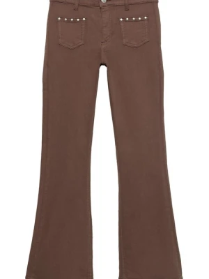 Jeansy Bootcut PULL&BEAR brązowy