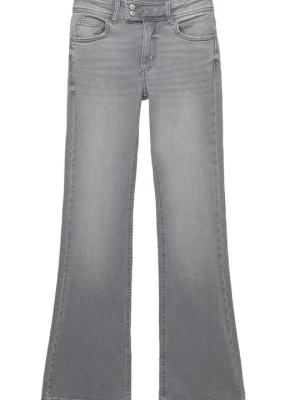 Jeansy Bootcut PULL&BEAR jasnoszary