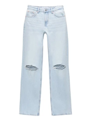 Jeansy Bootcut PULL&BEAR niebieski denim