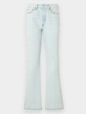 Jeansy Bootcut RE/DONE jasnoniebieski