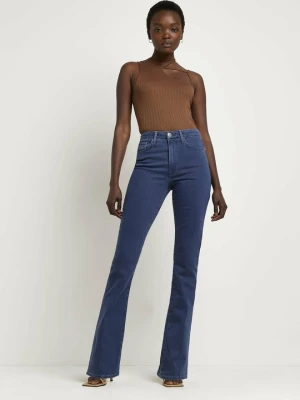 Jeansy Bootcut River Island niebieski
