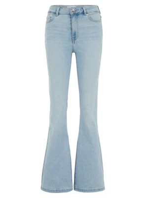 Jeansy Bootcut WE Fashion jasnoniebieski
