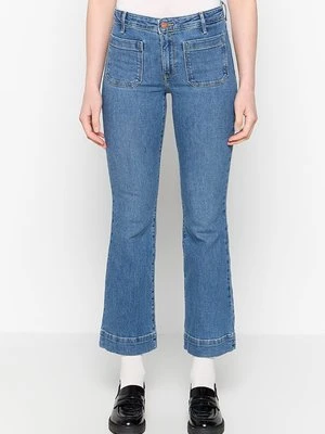 Jeansy Bootcut Wrangler niebieski