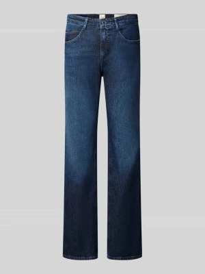 Jeansy Bootcut z mieszanka bawełny model 'MARY' BRAX Ciemnoniebieski