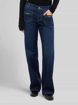 Jeansy Bootcut z mieszanki bawełny model 'Liz Glory' Angels Ciemnoniebieski
